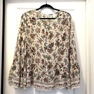 Max Studio Floral Blouse - Size LARGE (NEW)